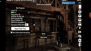 Agnes the perverted maid flaunts her big tits and ass