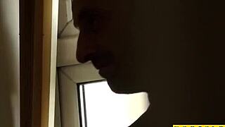 real amateur gets bound and throats dick with toys