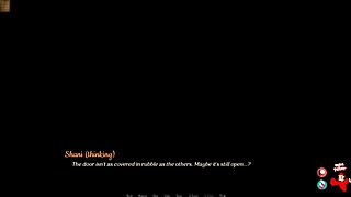 blonde teen in lingerie plays desert stalker game