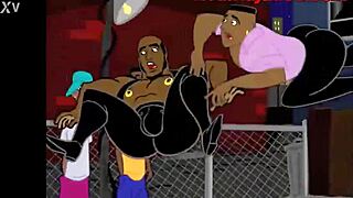 Gay cartoon hero with big ass adventures