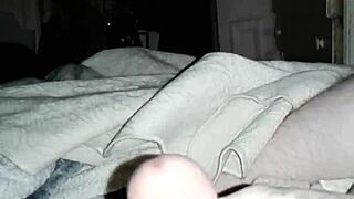 guy cums from masturbation while stroking his cock alone