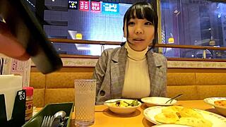 Captured a 19-year-old H-cup Japanese babe paying with her body.