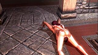 Mesmerized by Gothic Redhead in Erotic Outdoor Fantasy