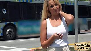 i spied on that tight pussy blonde teen hitchhiker and fucked her pov style