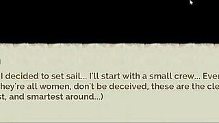 lusty buccaneers nami exposes naked body!