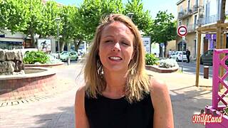 Julie, The French MILF Slut, Seeks Pleasure With Small Tits And Hard Fucking