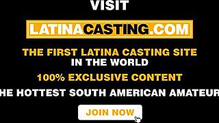 latina casting with thick innocent girl tricked by fake agent