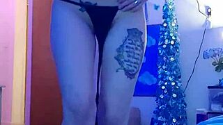 i perform a sexy striptease on webcam, undressing slowly