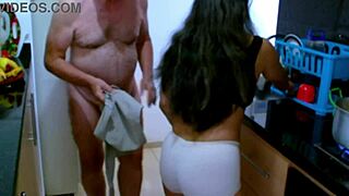 Latin Hot Dog and Arepa Tease in Kitchen