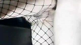 Russian Girlfriend Fucked Standing in Tight Pussy