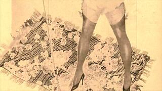 vintage erotic illustration from an old comic book, so retro and antique for anime fans