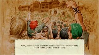 lusty buccaneers nami exposes naked body!