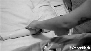 latina smoking greedily