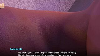 Natalie flaunts her amazing big boobs intensely in WVM 209