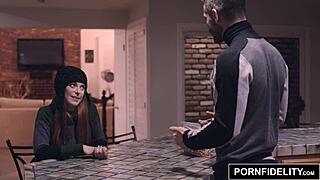 pornfidelity redhead penny pax stays warm with titty fuck and facial