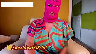 Watch neon pink skimaskgirl show off her big boobs on webcam october 27th.