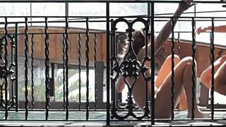 suggestive compilation of blonde and brunette threesomes with blowjobs and fucking.