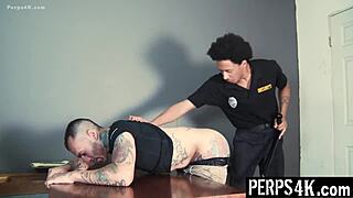 Straight Guy Complies With Gay Guards Commands At Work Shop Bareback