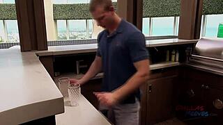 Why Do Johnny and Robbie Rivers Bareback at Penthouse Pool?