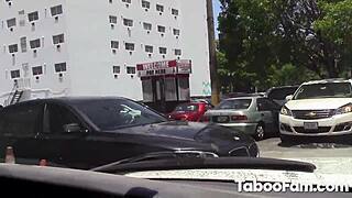 why’s this horny woman letting her stepdad screw her outdoors?