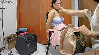 oh wow, this tied bunny girl is getting toyed roughly in bdsm 😈