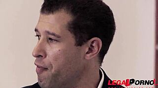 Sexy Lawyer Helena Valentine Negotiates DP At Court With Horny Babe Aisha GP362