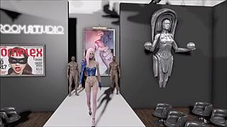 fallout 4 fashion number 202 features cartoon brunette teen in hentai fucking scenes