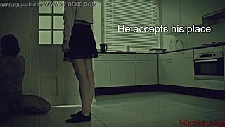 European couple's femdom chastity cuckold story involves mistress domination and maledom in homemade reality scene