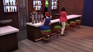 peeping on a cheating wife in blue velvet during a public comedy show