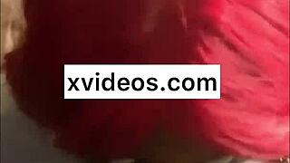 Is this ebony trans slut giving sloppy deepthroat to bbc?