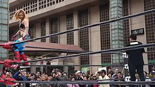 Intense Fight Between Douyu and Apple Miyuki in NTW 2013