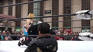 Intense Fight Between Douyu and Apple Miyuki in NTW 2013