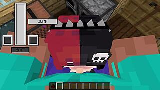 Stepsister sucks dick while fingering wet pussy