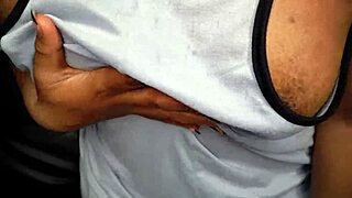 ebony girl teases with beautiful tits in your face 😍