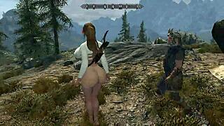 Big TITS Babe BENT OVER For DOGGYSTYLE SEX Outdoors.