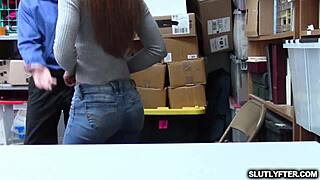 sarah banks deep throats the lp officer at work