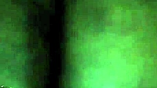 rubbing body oil on a black milf