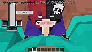 Stepsister sucks dick while fingering wet pussy