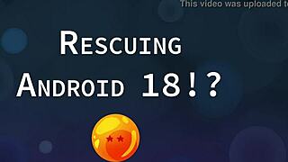 rescuing android 18 in hentai animation with big tits