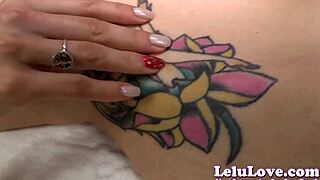 Can You Handle Lelu Love's Tattoo Tease Leading To Cumshot?