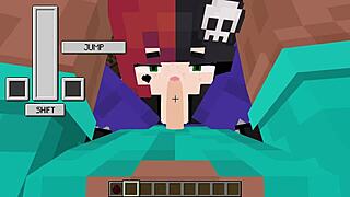 Stepsister sucks dick while fingering wet pussy