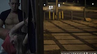 Blonde gets anal punished, bound and dominated in garage