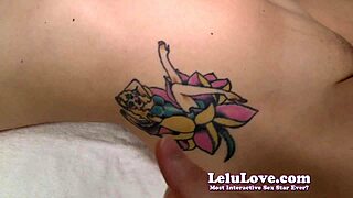 Can You Handle Lelu Love's Tattoo Tease Leading To Cumshot?