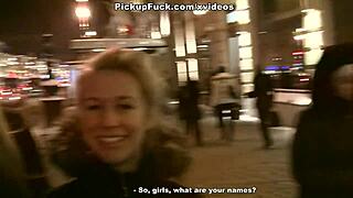 redhead slut gets fucked in a public toilet pickup