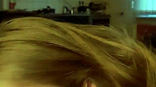 My german teen girlfriend gives deepthroat blowjob to my friend.