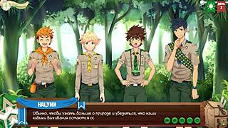 GAME FRIENDS CAMP EPISODE 3: HIKING IN THE FOREST WITH RUSSIAN VOICE ACTING