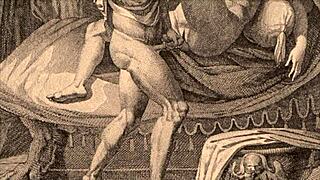 Adult content from the past drawn in erotic style