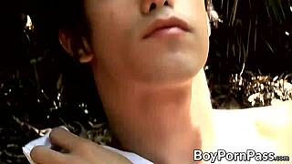 Two Horny Twinks in Outdoor Anal Fucking – Can You Resist?