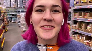 hungry girl does anything for food 😋 pov blowjob