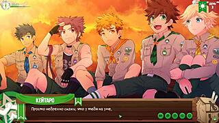 GAME FRIENDS CAMP EPISODE 3: HIKING IN THE FOREST WITH RUSSIAN VOICE ACTING